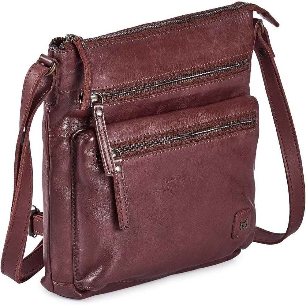 Small Leather Crossbody Bag Unisex Over the Shoulder Purse Gift Idea